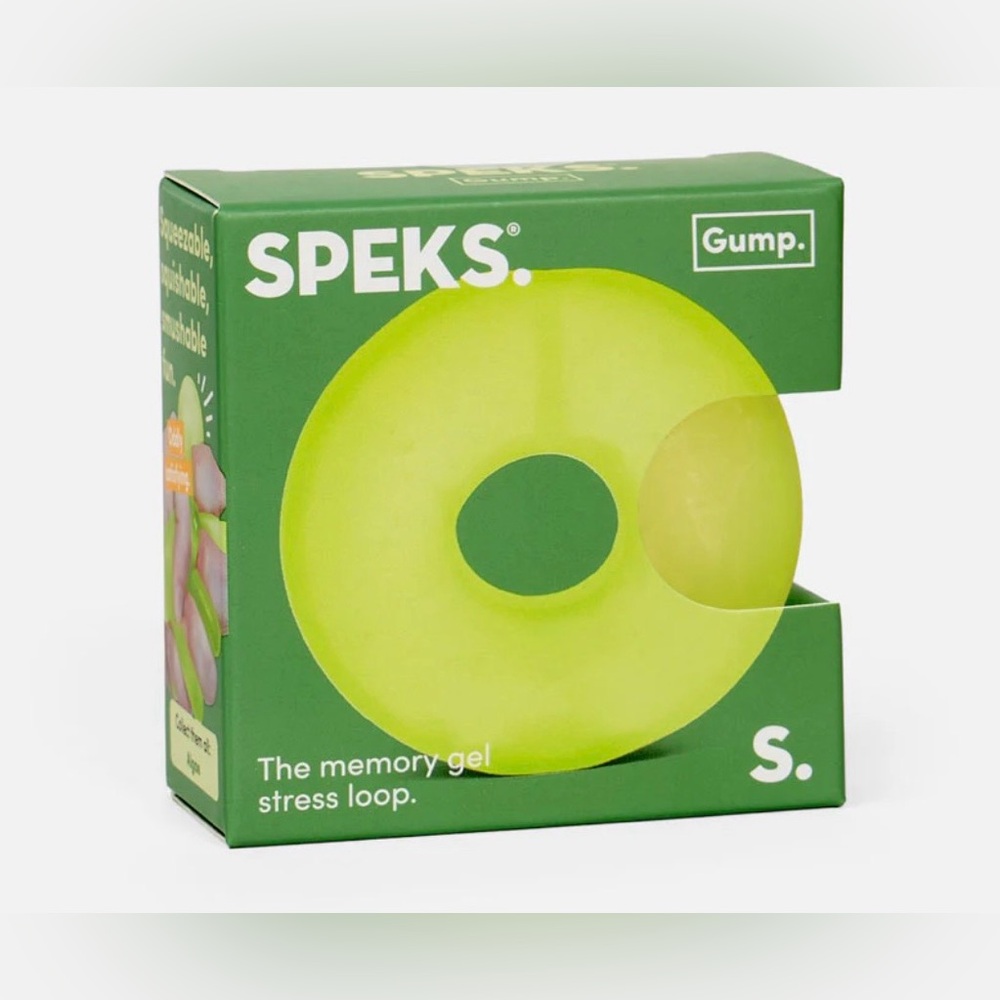 Speks Memory Gel Stress Loop - Lime Green Sensory Fidget Toy
